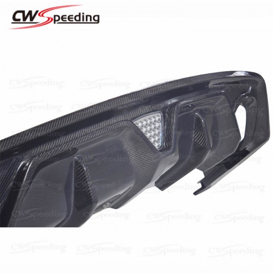 CWS-CB STYLE CARBON FIBER REAR DIFFUSER(T-4) FOR 2014-2017 FORD MUSTANG 