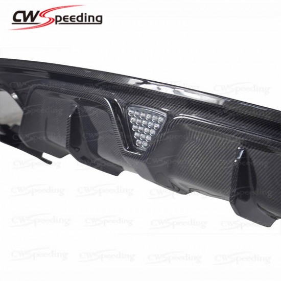 CWS-CB STYLE CARBON FIBER REAR DIFFUSER(T-4) FOR 2014-2017 FORD MUSTANG 