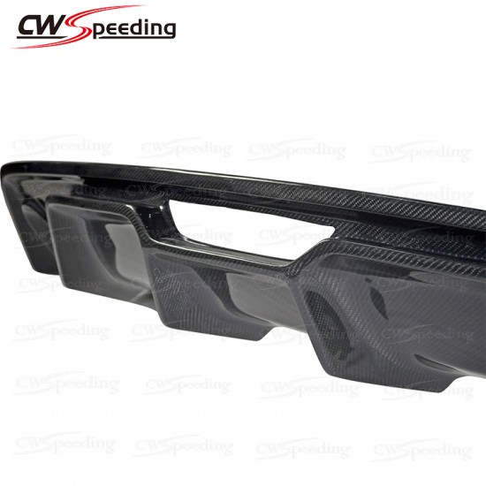 CWS-CA STYLE CARBON FIBER REAR DIFFUSER(T-2) FOR 2014-2017 FORD MUSTANG 