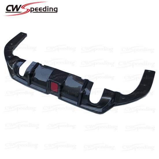 CWS-A STYLE CARBON FIBER REAR DIFFUSER WITH LEADER LIGHT FOR 2016-2018 HONDA CIVIC X CWS-A STYLE CARBON FIBER REAR DIFFUSER WITH LEADER LIGHT FOR 2016-2018 HONDA CIVIC X