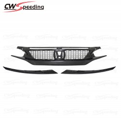  CWS-CA STYLE CARBON FIBER FRONT GRILLE FOR 2016-2017 HONDA CIVIC