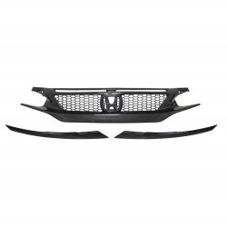  CWS-CA STYLE CARBON FIBER FRONT GRILLE FOR 2016-2017 HONDA CIVIC