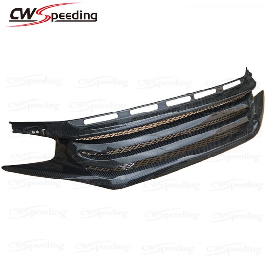 CWS STYLE CARBON FIBER FRONT GRILLE FOR 2016-2017 HONDA CIVIC X