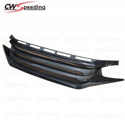 CWS STYLE CARBON FIBER FRONT GRILLE FOR 2016-2017 HONDA CIVIC X