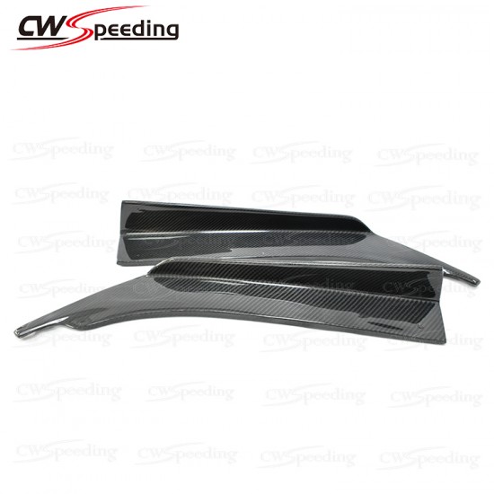 CWS-A STYLE CARBON FIBER REAR BUMPER CANARD FOR 2015-2017 INFINITI Q50