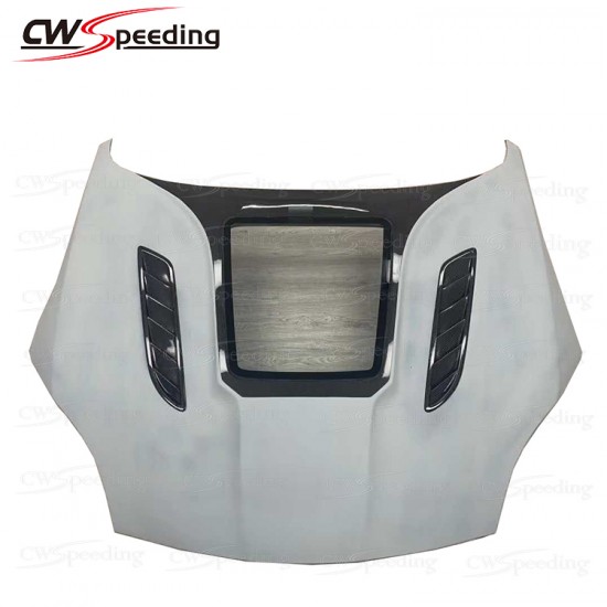 IPM STYLE HALF CARBON FIBER HOOD FOR JAGUAR F-TYPE IPM STYLE HALF CARBON FIBER HOOD FOR JAGUAR F-TYPE