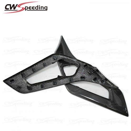 DRY CARBON FIBER DOOR HANDLE FOR 2011-2015 LAMBORGHINI AVENTADOR LP700-4 DRY CARBON FIBER DOOR HANDLE FOR 2011-2015 LAMBORGHINI AVENTADOR LP700-4