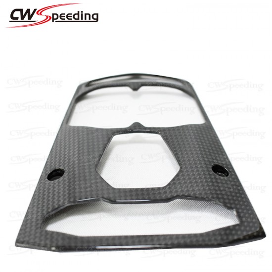 DRY CARBON FIBER CENTRE CONSOLE SURROUND FOR 2011-2015 LAMBORGHINI AVENTADOR LP700-4 DRY CARBON FIBER CENTRE CONSOLE SURROUND FOR 2011-2015 LAMBORGHINI AVENTADOR LP700-4