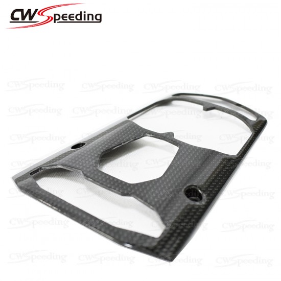 DRY CARBON FIBER CENTRE CONSOLE SURROUND FOR 2011-2015 LAMBORGHINI AVENTADOR LP700-4 DRY CARBON FIBER CENTRE CONSOLE SURROUND FOR 2011-2015 LAMBORGHINI AVENTADOR LP700-4