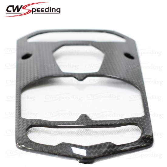 DRY CARBON FIBER CENTRE CONSOLE SURROUND FOR 2011-2015 LAMBORGHINI AVENTADOR LP700-4 DRY CARBON FIBER CENTRE CONSOLE SURROUND FOR 2011-2015 LAMBORGHINI AVENTADOR LP700-4