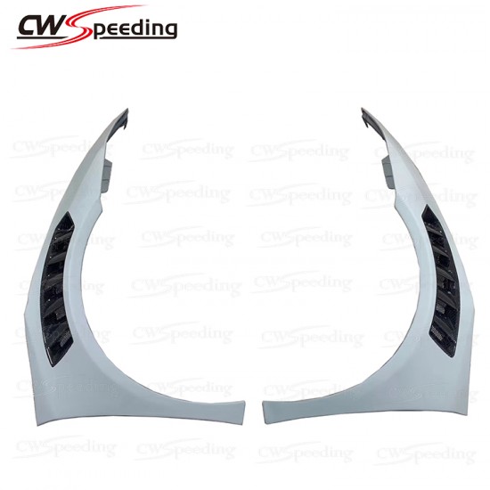 HALF CARBON FIBER FRONT FENDER FOR 2014-2016 LAMBORGHINI HURACAN LP610 HALF CARBON FIBER FRONT FENDER FOR 2014-2016 LAMBORGHINI HURACAN LP610