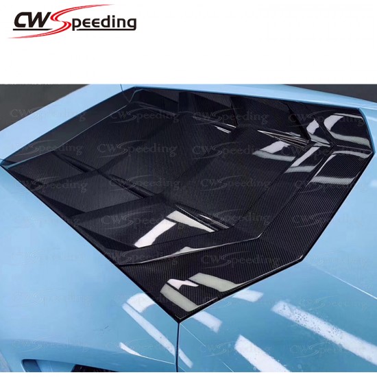 DRY CARBON FIBER REAR ENGINE COVER FOR 2014-2016 LAMBORGHINI HURACAN LP610-4 DRY CARBON FIBER REAR ENGINE COVER FOR 2014-2016 LAMBORGHINI HURACAN LP610-4