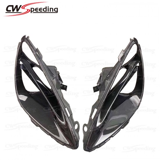 MSO STYLE DRY CARBON FIBER FRONT FOG LIGH COVER FOR MCLAREN 720S MSO STYLE DRY CARBON FIBER FRONT FOG LIGH COVER FOR MCLAREN 720S