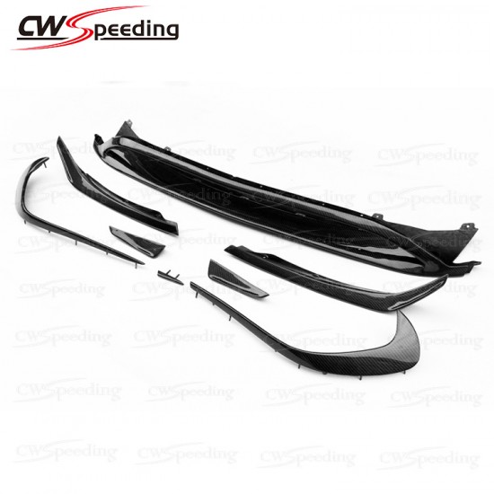 CARBON FIBER FRONT LIP WITH FRONT SPLITTER FOR 2013-2018 MERCEDES BENZ A-CLASS W176 A180 A200 A250 A260 CARBON FIBER FRONT LIP WITH FRONT SPLITTER FOR 2013-2018 MERCEDES BENZ A-CLASS W176 A180 A200 A250 A260