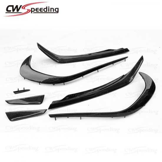 CARBON FIBER FRONT LIP WITH FRONT SPLITTER FOR 2013-2018 MERCEDES BENZ A-CLASS W176 A180 A200 A250 A260 CARBON FIBER FRONT LIP WITH FRONT SPLITTER FOR 2013-2018 MERCEDES BENZ A-CLASS W176 A180 A200 A250 A260