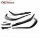 CARBON FIBER FRONT LIP WITH FRONT SPLITTER FOR 2013-2018 MERCEDES BENZ A-CLASS W176 A180 A200 A250 A260 