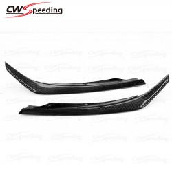 CARBON FIBER FRONT LIP WITH FRONT SPLITTER FOR 2013-2018 MERCEDES BENZ A-CLASS W176 A180 A200 A250 A260 