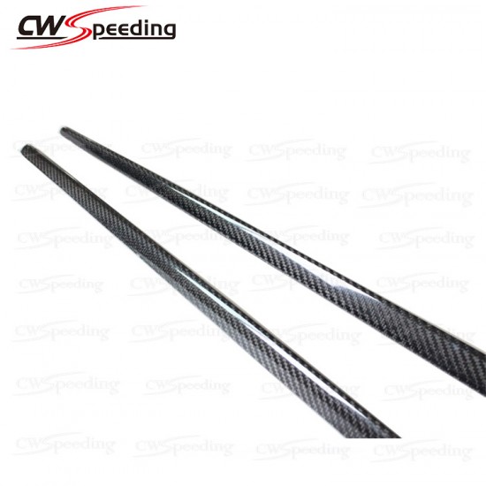 REVOZPORT STYLE CARBON FIBER SIDE SKIRT INSERT FOR 2013-2015 MERCEDES BENZ A-CLASS W176 A180 A200 A250 A260 AMG A45