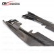 REVOZPORT STYLE CARBON FIBER SIDE SKIRT EXTENSION FOR 2013-2015 MERCEDES BENZ A-CLASS W176 A250 A260 AMG A45