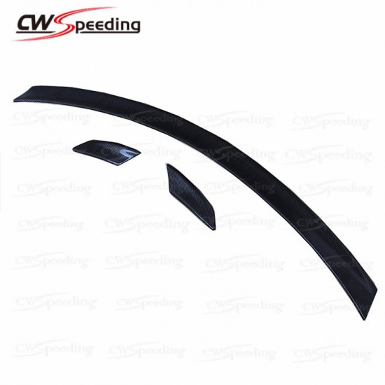 BRABUS STYLE CARBON FIBER REAR SPOILER (3 PCS) FOR 2008-2014 MERCEDES BENZ C-CLASS W204 C180 C200 C260 C300 C63