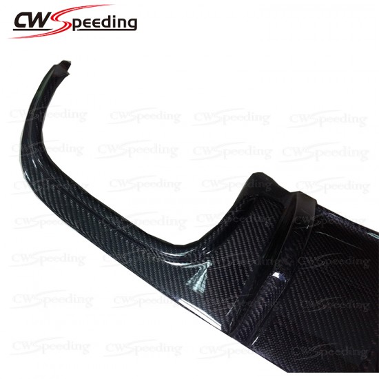  V STYLE CARBON FIBER REAR DIFFUSER FOR 2007-2011 MERCEDES-BENZ W204 C180 C200 C260 C300 AMG C63