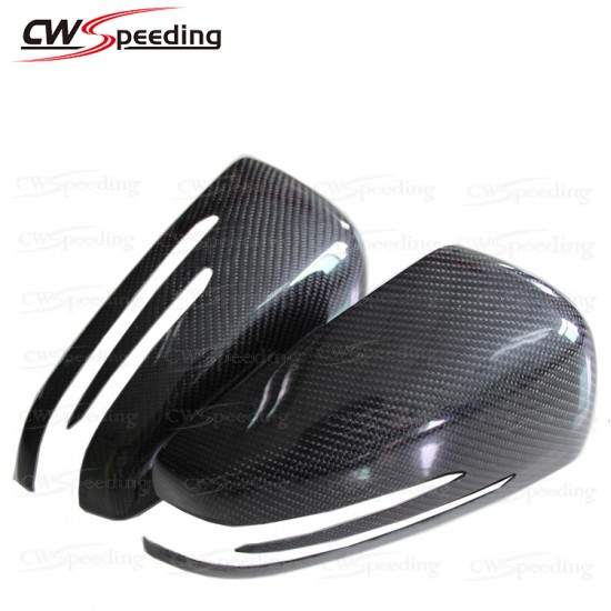 CARBON FIBER SIDE MIRROR COVER FOR MERCEDES-BENZ C-CLASS W204 CARBON FIBER SIDE MIRROR COVER FOR MERCEDES-BENZ C-CLASS W204