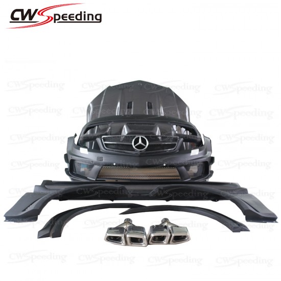 BLACK SERIES FIBER GLASS BODY KIT FOR MERCEDES-BENZ C CLASS W204 C63 AMG BLACK SERIES FIBER GLASS BODY KIT FOR MERCEDES-BENZ C CLASS W204 C63 AMG