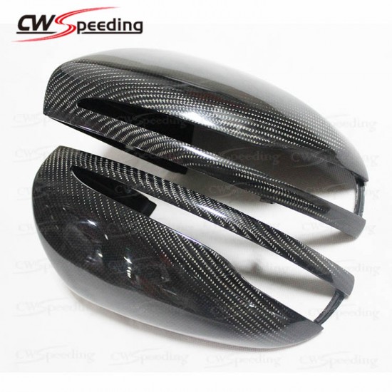 REPLACEMENT STYLE CARBON FIBER SIDE MIRROR COVER FOR 2015-2016 MERCEDES-BENZ C-CLASS W205 C180 C200 C260