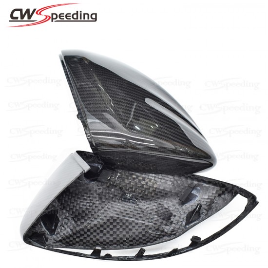 REPLACEMENT STYLE DRY CARBON FIBER SIDE MIRROR COVER FOR MERCEDES-BENZ C-CLASS W205 REPLACEMENT STYLE DRY CARBON FIBER SIDE MIRROR COVER FOR MERCEDES-BENZ C-CLASS W205