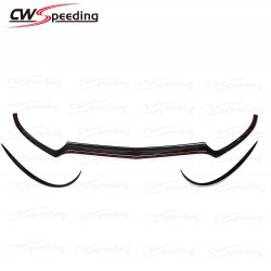 DRY CARBON FIBER FRONT BUMPER LIP FRONT LIP FOR MERCEDES-BENZ C-CLASS W205