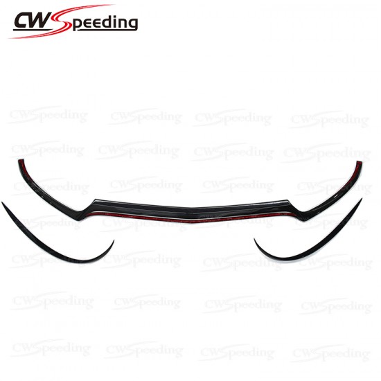 DRY CARBON FIBER FRONT BUMPER LIP FRONT LIP FOR MERCEDES-BENZ C-CLASS W205