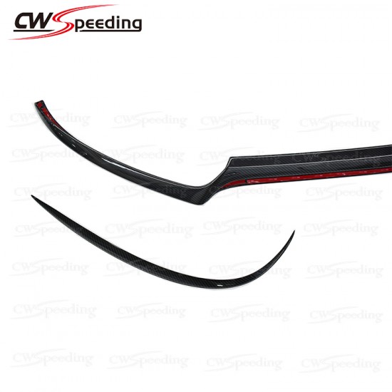 DRY CARBON FIBER FRONT BUMPER LIP FRONT LIP FOR MERCEDES-BENZ C-CLASS W205