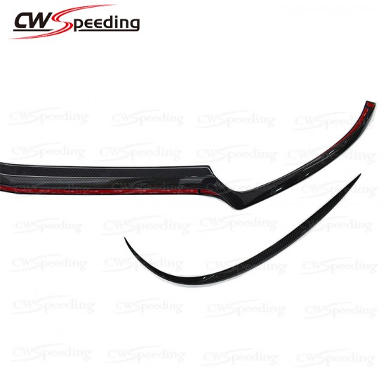 DRY CARBON FIBER FRONT BUMPER LIP FRONT LIP FOR MERCEDES-BENZ C-CLASS W205