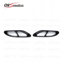 DRY CARBON FIBER REAR BUMPER EXHAUST SURROUND FOR MERCEDES-BENZ C-CLASS W205 DRY CARBON FIBER REAR BUMPER EXHAUST SURROUND FOR MERCEDES-BENZ C-CLASS W205