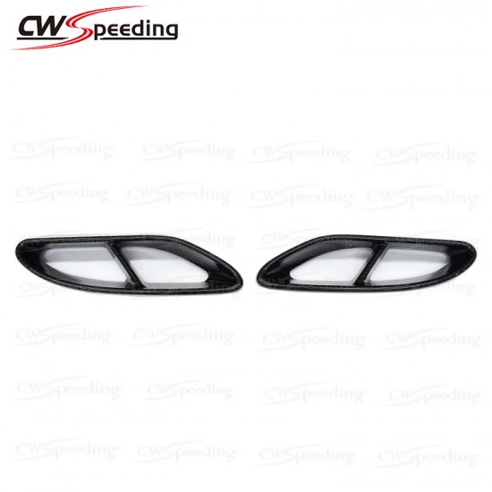 DRY CARBON FIBER REAR BUMPER EXHAUST SURROUND FOR MERCEDES-BENZ C-CLASS W205 DRY CARBON FIBER REAR BUMPER EXHAUST SURROUND FOR MERCEDES-BENZ C-CLASS W205