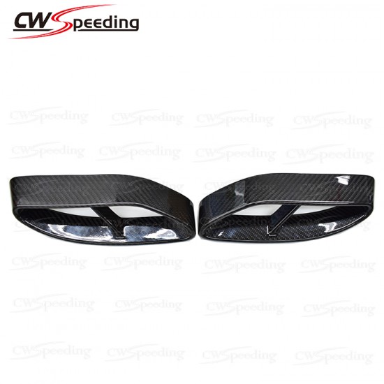 DRY CARBON FIBER REAR BUMPER EXHAUST SURROUND FOR MERCEDES-BENZ C-CLASS W205