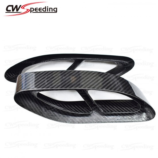 DRY CARBON FIBER REAR BUMPER EXHAUST SURROUND FOR MERCEDES-BENZ C-CLASS W205 DRY CARBON FIBER REAR BUMPER EXHAUST SURROUND FOR MERCEDES-BENZ C-CLASS W205