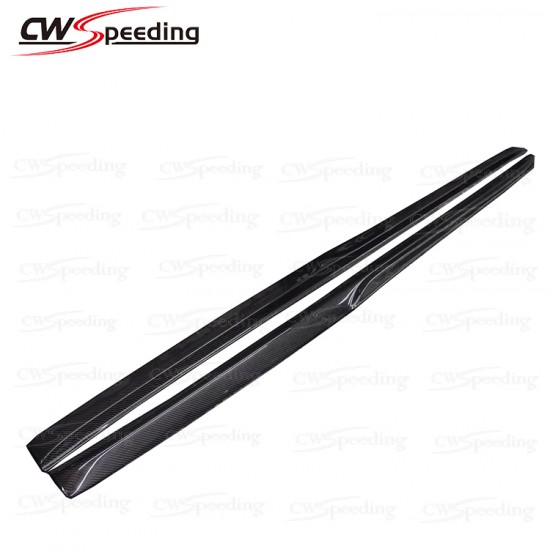 PSM STYLE CARBON FIBER SIDE SKIRTS FOR 2015-2016 MERCEDES-BENZ C-CLASS W205 C180 C200 C260