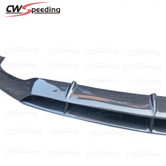 BARBU STYLE CARBON FIBER FRONT LIP FOR 2015-2016 MERCEDES-BENZ C-CLASS W205 C180 C200 C260 SPORT