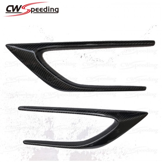 CARBON FIBER FRONT BUMPER VENTS FOR MERCEDES-BENZ C-CLASS W205 2D 4D