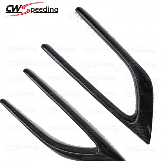 CARBON FIBER FRONT BUMPER VENTS FOR MERCEDES-BENZ C-CLASS W205 2D 4D CARBON FIBER FRONT BUMPER VENTS FOR MERCEDES-BENZ C-CLASS W205 2D 4D
