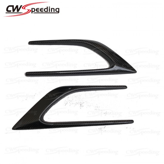 CARBON FIBER FRONT BUMPER VENTS FOR MERCEDES-BENZ C-CLASS W205 2D 4D