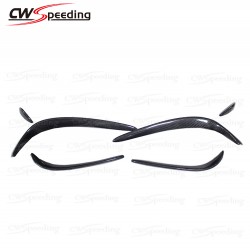 CARBON FIBER FRONT BUMPER CANARDS FOR 2015-2016 MERCEDES-BENZ C-CLASS W205 C180 C200 C260