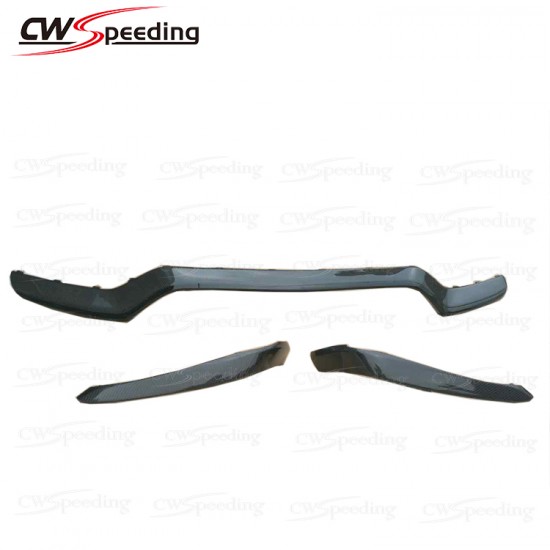 OEM STYLE CARBON FIBER FRONT LIP WITH FRONT BUMPER CANARD FOR MERCEDES-BENZ C CLASS W205 C63 OEM STYLE CARBON FIBER FRONT LIP WITH FRONT BUMPER CANARD FOR MERCEDES-BENZ C CLASS W205 C63