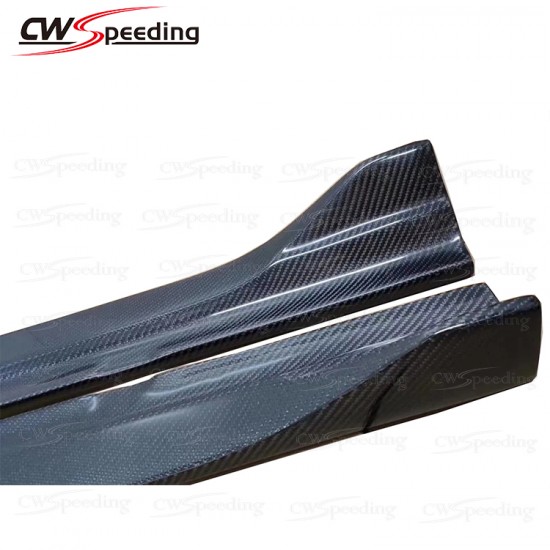 REVOZPORT STYLE CARBON FIBER SIDE SKIRTS FOR 2015-2016 MERCEDES-BENZ C-CLASS W205 C180 C200 C260 