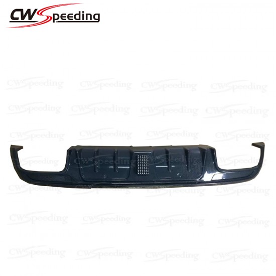 BARBUS STYLE CARBON FIBER REAR DIFFUSER WITH LEADER LIGHT FOR  MERCEDES-BENZ C CLASS W205 C180 C200 C260