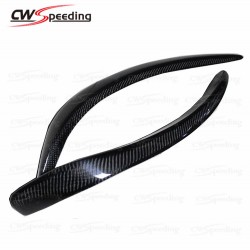 REVOZPORT STYLE CARBON FIBER FRONT BUMPER CANARDS FOR 2013-2015 MERCEDES BENZ CLA-CLASS W117 AMG CLA250 CLA45