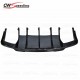 RENNTECH STYLE CARBON FIBER REAR DIFFUSER WITH EXHUAST PIPES FOR 2012-2013 MERCEDES BENZ CLS-CLASS W218 AMG CLS350