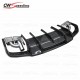 RENNTECH STYLE CARBON FIBER REAR DIFFUSER WITH EXHUAST PIPES FOR 2012-2013 MERCEDES BENZ CLS-CLASS W218 AMG CLS350