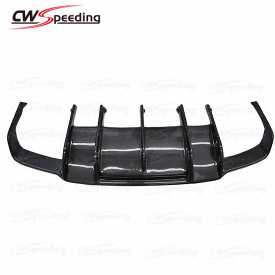 RENNTECH STYLE CARBON FIBER REAR DIFFUSER WITH EXHUAST PIPES FOR 2012-2013 MERCEDES BENZ CLS-CLASS W218 AMG CLS350